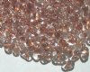 25 grams of 3x7mm Copper Lined Crystal Farfalle Seed Beads